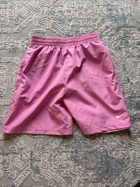 Boys Nike Pink Athletic Shorts